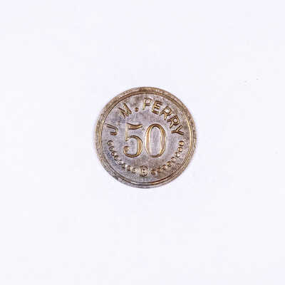 J.M. Perry Store Token, 50 cent