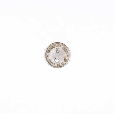 Sharples Community Club Token, 5 cents
