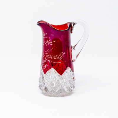 Pressed Glass Cream Pitcher