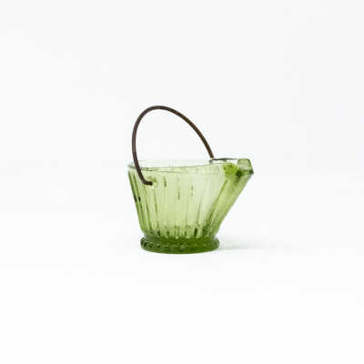 Glass Coal Bucket Decoration