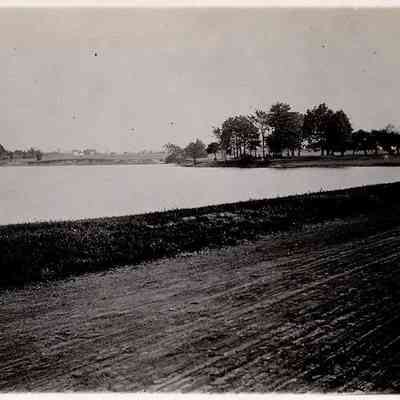 Lower Lake Mill Dam from North Park Boulevard (Northwest View), 1898