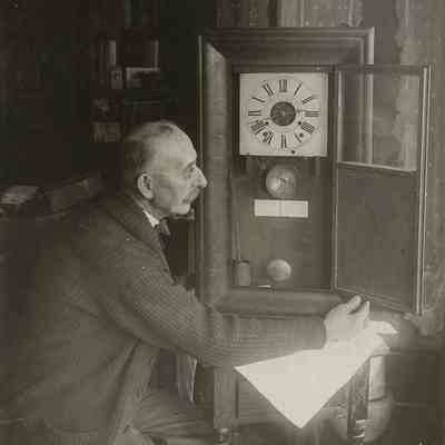 Joseph Stoll with North Union Clock