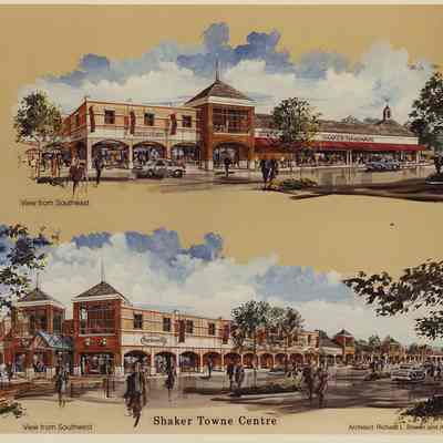 Architectural Rendering of Shaker Towne Center, c.1991