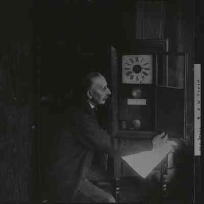 Joseph Stoll with North Union Clock