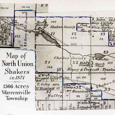 Map of North Union Shakers