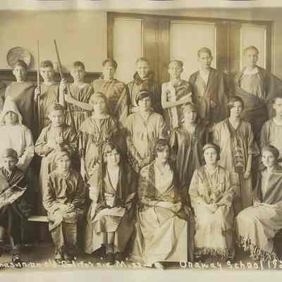 Onaway School, Christmas in an old California Mission, 1928