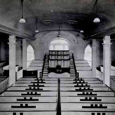 Interior View of Kirtland Temple, Kirtland, Ohio, 1915