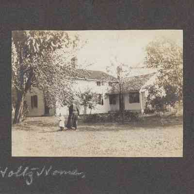 Unidentified House and Woman