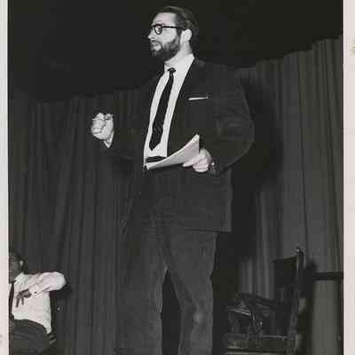 Unidentified Man on a Stage