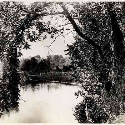 Kirtland Temple from Chagrin River, Kirtland, Ohio, 1898