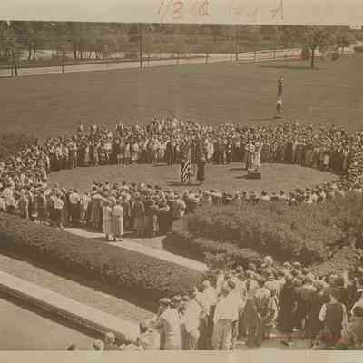 D.A.R. Presenting Elm Tree to Woodbury Junior High, 1932