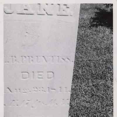 Jane Prentiss Gravestone