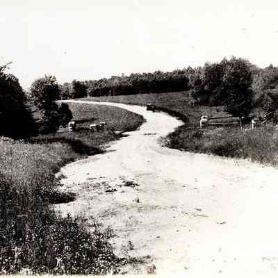 South Park Boulevard at Upper Lake Mill Dam, 1900