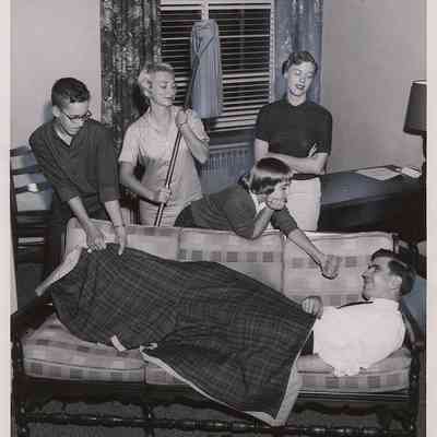 Cast of "Anniversary Waltz", 1958