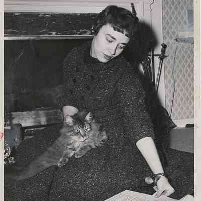 Patricia Smith Studying Lines for "The Gramercy Ghost", 1958