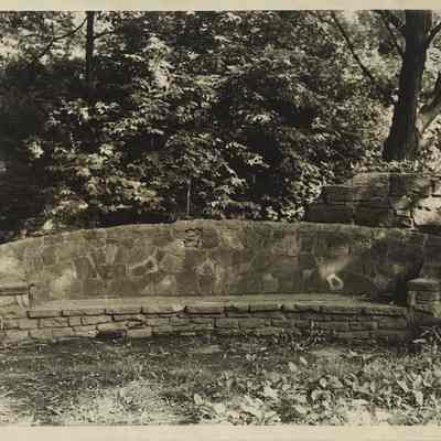Bench at Lower Lake Mill Ruins