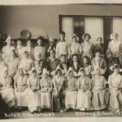 Onaway School, Dutch Christmas, 1928