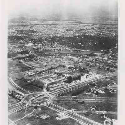 Aerial View of Moreland Circle, 1924