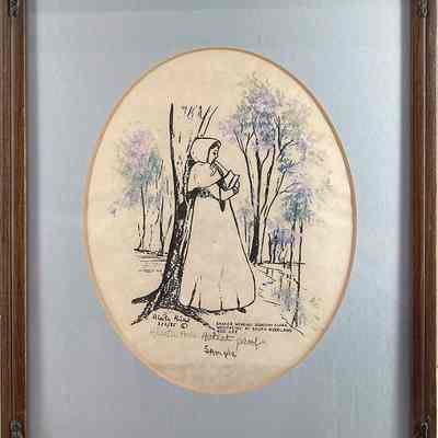Shaker Wearing Dorothy Cloak Meditating at South Woodland and Lee, 1985