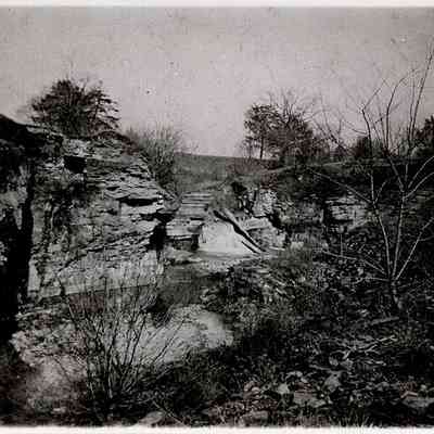 Gristmill Dam and Mill Race, 1898
