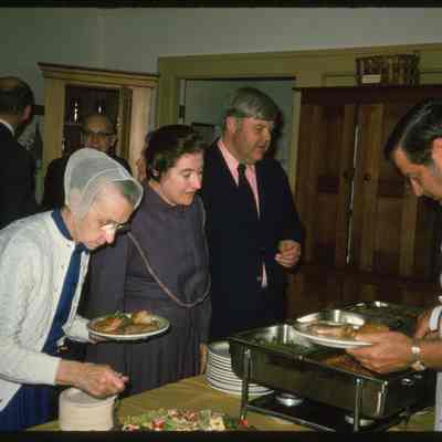 Sister Mildred Barker, Sister Frances Carr, and Dr. Theodore Johnson