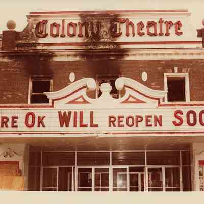 Colony Theatre Fire Damage, 1981