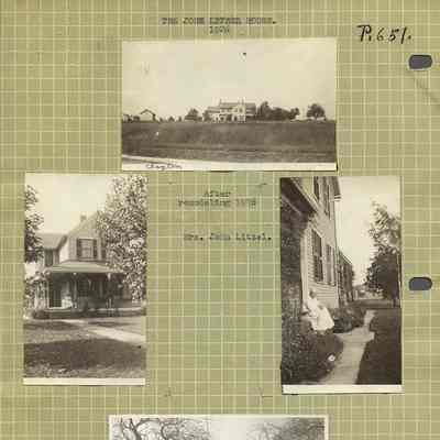 Photographs of John Litzel House (Scrapbook Excerpt)