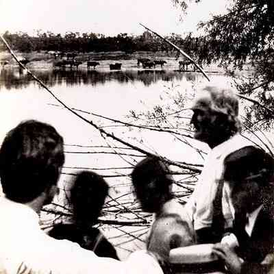 James S. Prescott and Visitors at Lower Lake, 1876