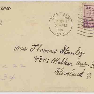June 22, 1934 envelope