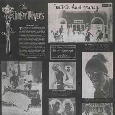 Negative Print of Front Page of Plain Dealer Entertainment Section, October 5, 1958