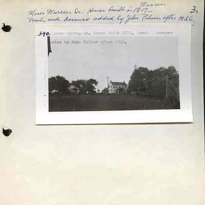 Warren-Palmer House (Scrapbook Excerpt)