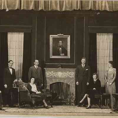 Cast of "Holiday", 1930