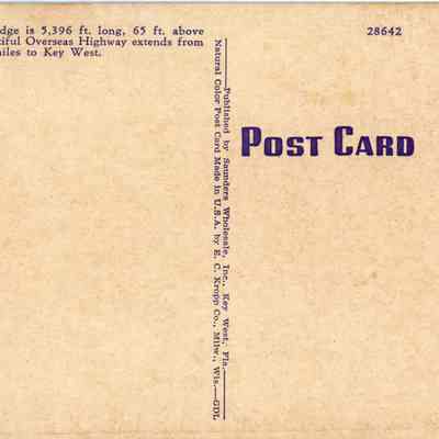 Bahia Honda Bridge, Key West, Fla.: © Key West Art & Historical Society