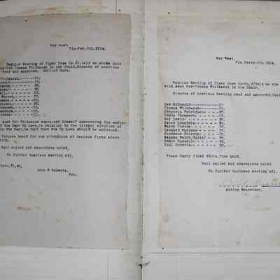 Tiger Hose Company No. 3 Minute Book: © Key West Art & Historical Society