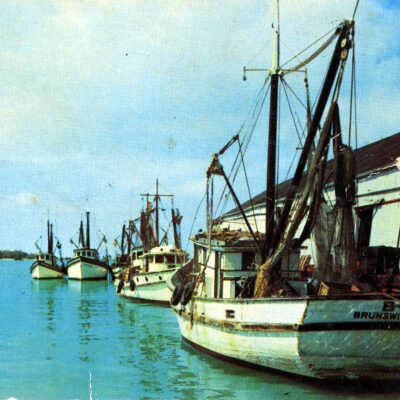 Shrimp Fleet and Docks at Key West, Florida
