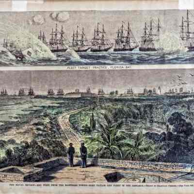 The Naval Review—Key West From the Martello Tower