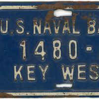 U.S. Naval Base License Plate