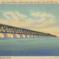          Bahia Honda Bridge, Highest Span Along the Keys, Near Key West, Fla.; © Key West Art & Historical Society
   