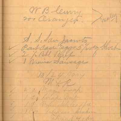 Peacon's Grocery Store Ledger: © Key West Art & Historical Society
