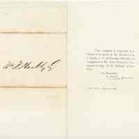 William Hackley Dinner Invitation