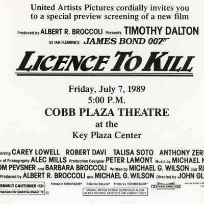 'Licence to Kill' Advertising Card: © Key West Art & Historical Society