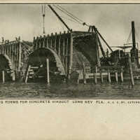 Constructing Forms for Concrete Viaduct Long Key Fla.