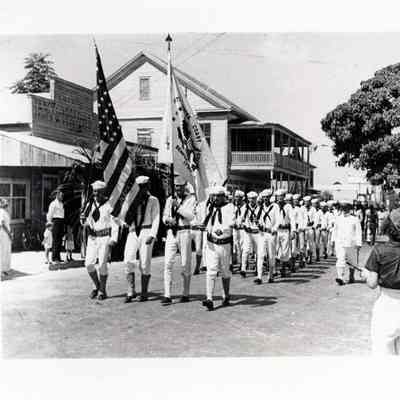 US Coast Guard in a Parade