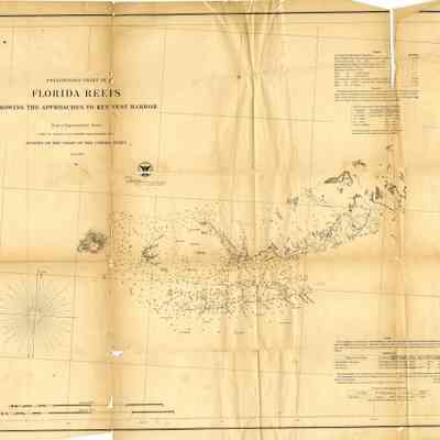 Preliminary Chart of Florida Reefs Showing the Approaches to Key West Harbor