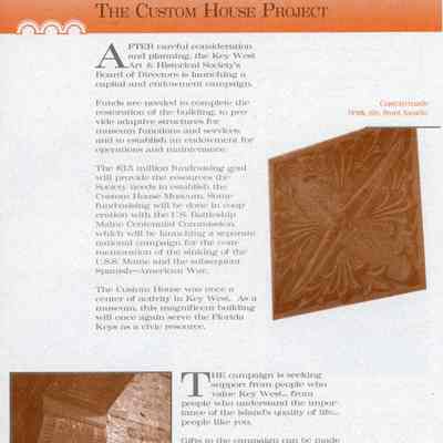 The Custom House Project: © Key West Art & Historical Society