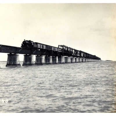 Florida East Coast Railway Train on Bahia Honda Bridge
