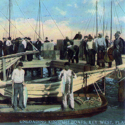 Unloading Kingfish Boats, Key West, Fla.