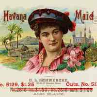 Havana Maid Cigar Label