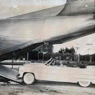 Julius Stone Loading Car onto Airplane