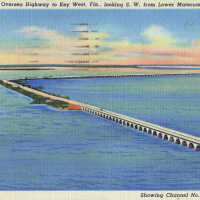 Oversea Highway to Key West, Fla., Looking S.W. from Lower Matecumbe